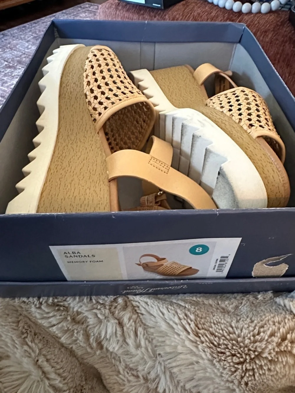Target Beige Woven Slingback Sandals